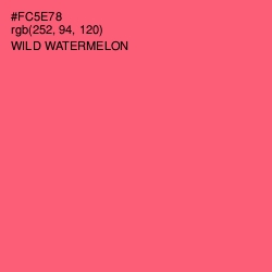 #FC5E78 - Wild Watermelon Color Image